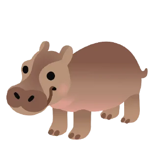 🦛 emoji Животинки Telegram sticker 10 of 30