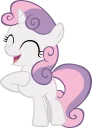 😆 emoji Sweetie Belle Pony Telegram sticker 14 of 33