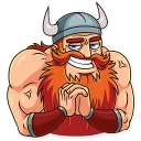 😈 emoji Viking Telegram sticker 18 of 35