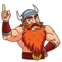 👆 emoji Viking Telegram sticker 12 of 35