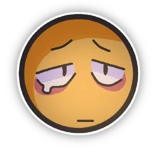 😓 emoji Cursed Telegram sticker 7 of 24