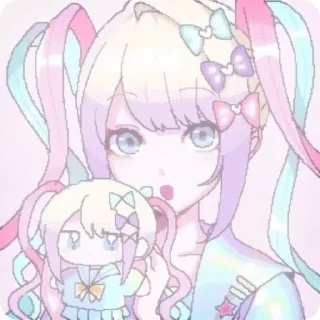 🎀 emoji 𝒦-𝒶𝓃ℊℯ𝓁::@stiklily🎀🍬 Telegram sticker 14 of 60