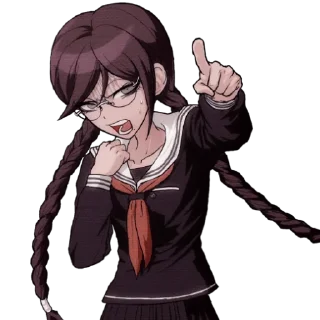 😠 emoji Toko Fukawa & Genocide Syo Telegram sticker 11 of 62