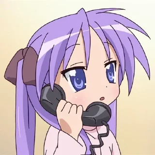 🌟 emoji 【 @kvimix 】кагами хиираги Telegram sticker 6 of 35