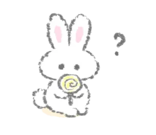 ❔ emoji ૮꒰ྀི∩´ ᵕ `∩꒱ྀི  @ioowooo Telegram sticker 21 of 90