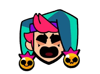 😁 emoji Chester Pins @BrawlStarsStik Telegram sticker 2 of 15