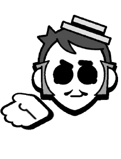 🤦 emoji Gray Pins @BrawlStarsStik Telegram sticker 10 of 13