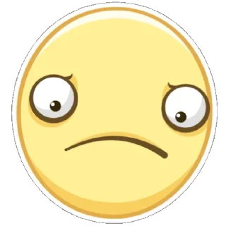 😔 emoji Смайлы [TG] - @MKSCHM Telegram sticker 9 of 32