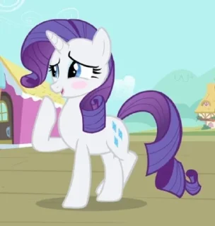 Sticker from Rarity | @MyLittlePony_bots