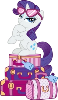 👛 emoji Rarity | @MyLittlePony_bots Telegram sticker 10 of 120