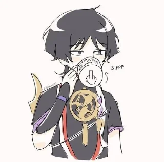 🖕 emoji #genshinimpact Telegram sticker 8 of 120