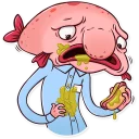 🌭 emoji Sad Blobby Telegram sticker 13 of 31