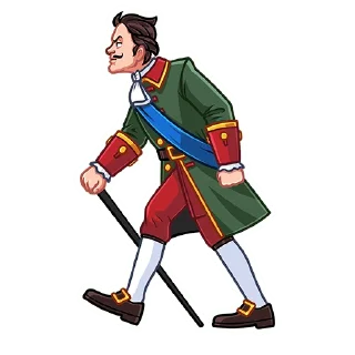 😠 emoji Пётр I    (@TgSticker) Telegram sticker 3 of 36