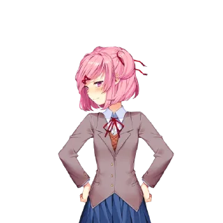 😢 emoji Natsuki Telegram sticker 15 of 23