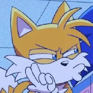 😗 emoji Tails the fox Telegram sticker 19 of 120