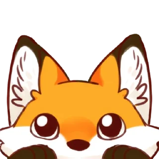 🫥 emoji Red Fox @CrazySnep Telegram sticker 20 of 118