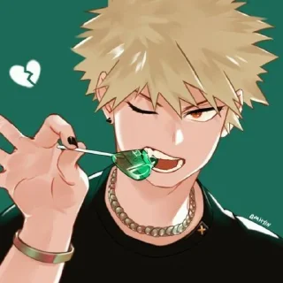 ❤️ emoji Bakugou🔥 Telegram sticker 24 of 42