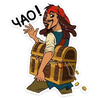 👋 emoji Капитан Джек Воробей @stickerdom Telegram sticker 21 of 32