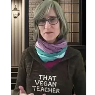 🧣 emoji VEGAN TEACHER Telegram sticker 9 of 9