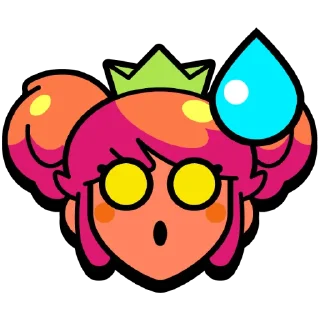 😰 emoji Mandy Pins @BrawlStarsStik Telegram sticker 17 of 18