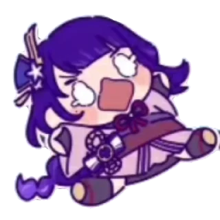 😱 emoji Raiden Ei Telegram sticker 17 of 52