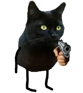 😙 emoji @TVstickers Black Cat Telegram sticker 16 of 22