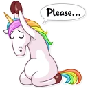 🙏 emoji Unicorn Telegram sticker 22 of 30