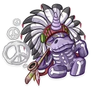 ☮ emoji Undead Unicorn Telegram sticker 22 of 25