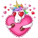 😍 emoji Unicorn Telegram sticker 6 of 30
