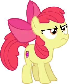 😠 emoji Apple Bloom | @MyLittlePony_bots Telegram sticker 23 of 114