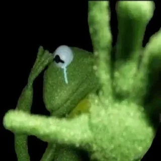 😫 emoji Кермит от @frogs_anime Telegram sticker 1 of 95