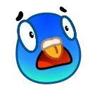 😳 emoji Pigeon Emoji @TgSticker Telegram sticker 19 of 40