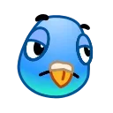 😒 emoji Pigeon Emoji @TgSticker Telegram sticker 14 of 40