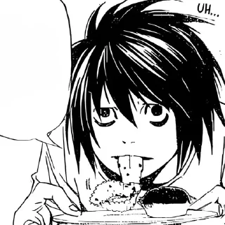🌟 emoji L Lawliet Telegram sticker 7 of 28
