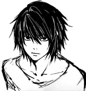 🌟 emoji L Lawliet Telegram sticker 22 of 28