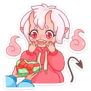 😁 emoji Они-Тян @nyasticks Telegram sticker 24 of 49