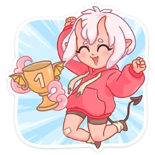 😇 emoji Они-Тян @nyasticks Telegram sticker 17 of 49