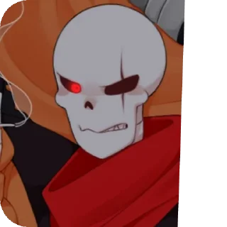 💀 emoji Underfell papyrus Telegram sticker 16 of 51