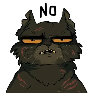 😒 emoji Warrior cats Telegram sticker 9 of 16