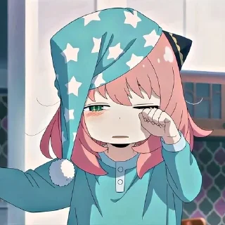 😪 emoji Семья шпиона @anime_stickerr Telegram sticker 17 of 20