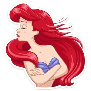 🙅‍♀ emoji Ариэль (@TgSticker) Telegram sticker 13 of 36