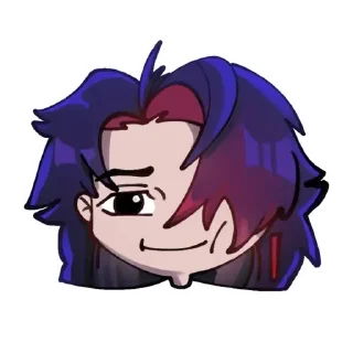 🙂 emoji Chibi Blade | @apollyflfart x @honkaistarmedia Telegram sticker 4 of 15