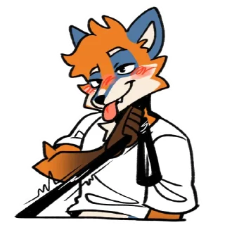 🦮 emoji @kamithefox Telegram sticker 10 of 58