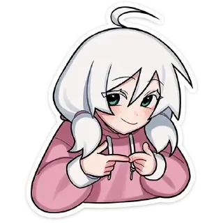 👧 emoji Оля | @Stick4Gram Telegram sticker 8 of 48