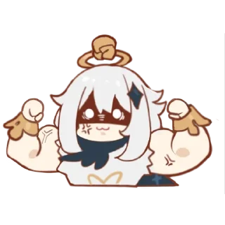 💪 emoji Paimon's Paintings 1 Telegram sticker 14 of 112