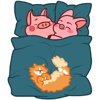 🛌 emoji Все стикеры в @Pig_and_friends  "Pig Valera" (@Mari_Deinos ) Telegram sticker 15 of 120