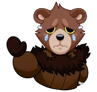 😭 emoji Медвежутка без надписей @TgSticker Telegram sticker 7 of 48