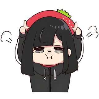 😈 emoji Юрудура-тян 3 @Nyasticks Telegram sticker 23 of 41