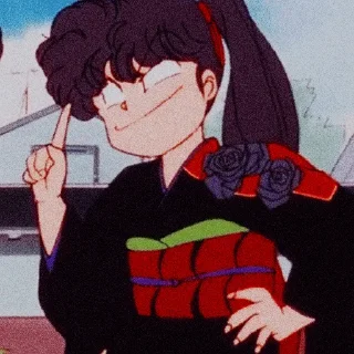 🙂 emoji Ranma 1/2 @pyrozochek Telegram sticker 14 of 109