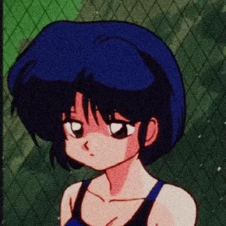 😔 emoji Ranma 1/2 @pyrozochek Telegram sticker 9 of 109